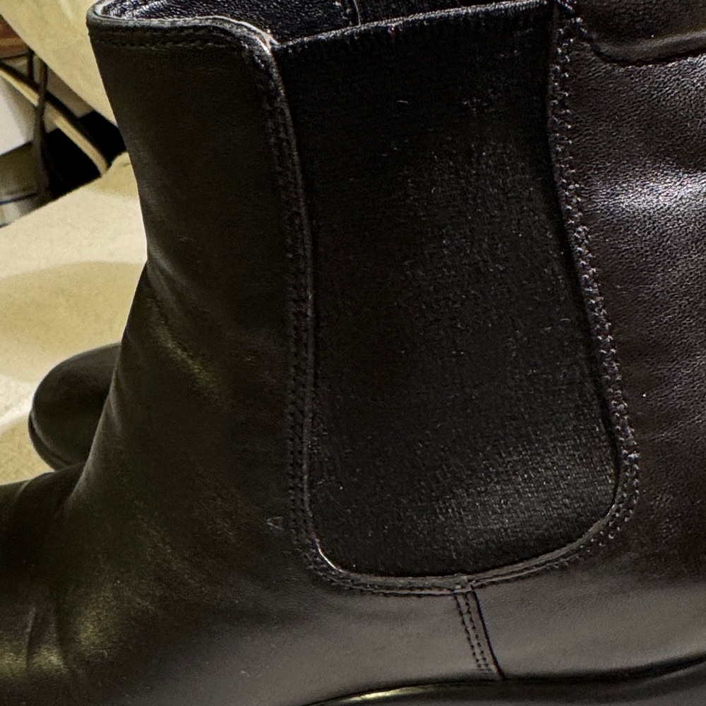 Prada Sleek Black Leather Ankle Boots - Picture 9 of 16